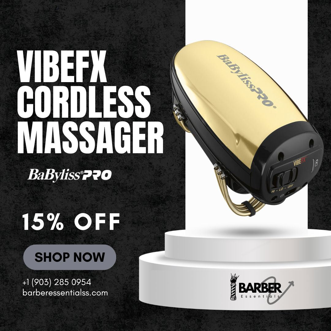 BaBylissPRO - VibeFX Cordless Massager (gold) Barber Essentialss BaBylissPRO - VibeFX Cordless Massager (gold) Barber Essentialss