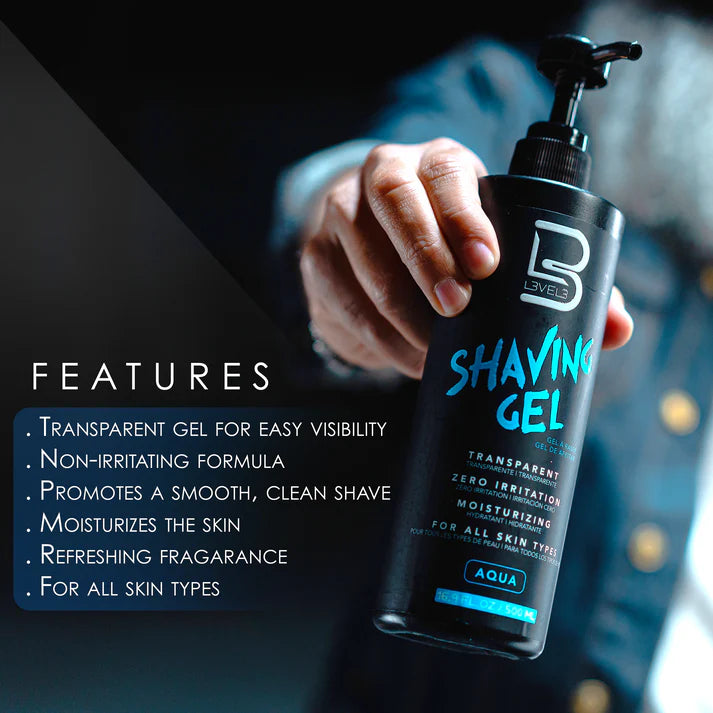 Level 3 Transparent Shaving Gel 16.9 FL OZ