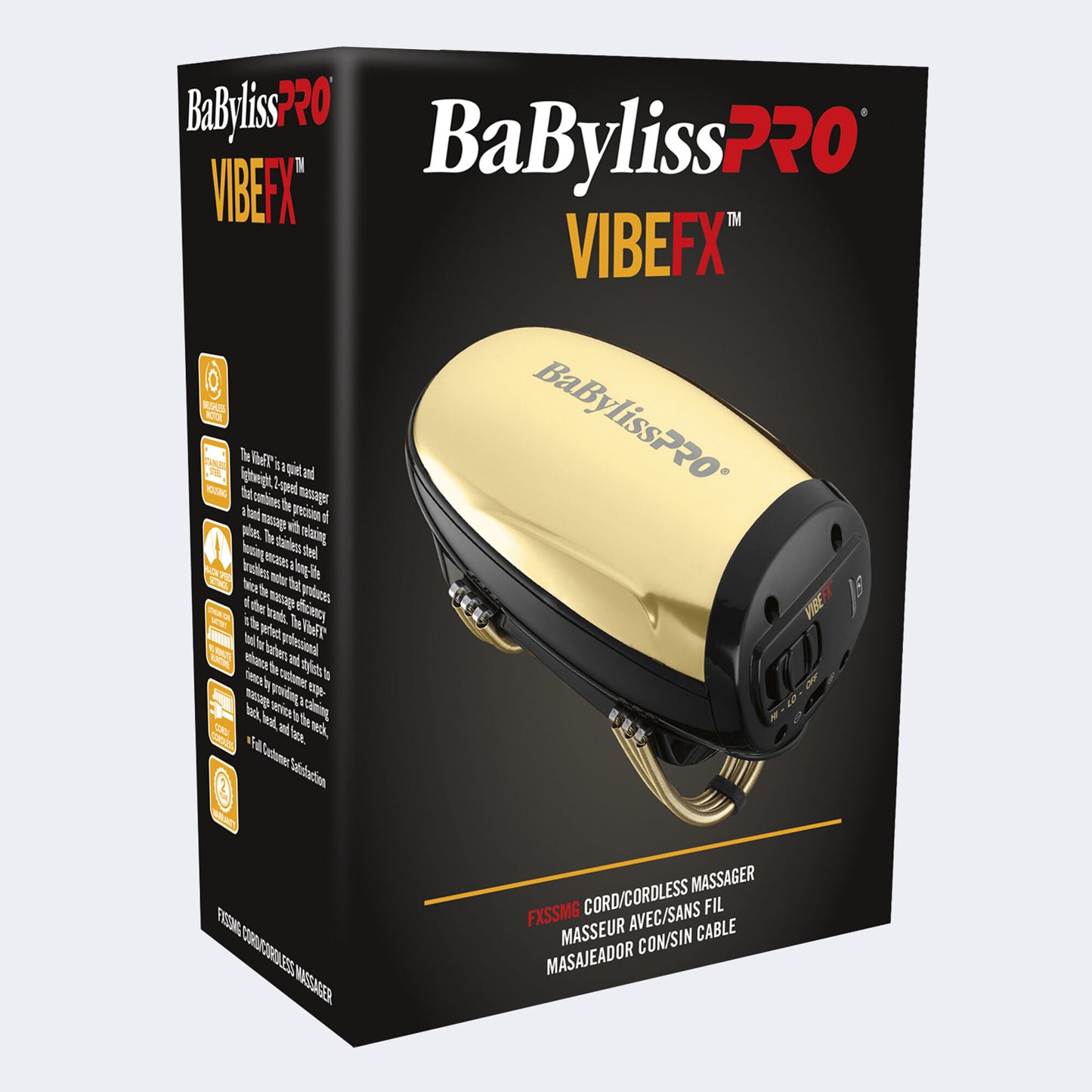 BaBylissPRO - VibeFX Cordless Massager (gold)