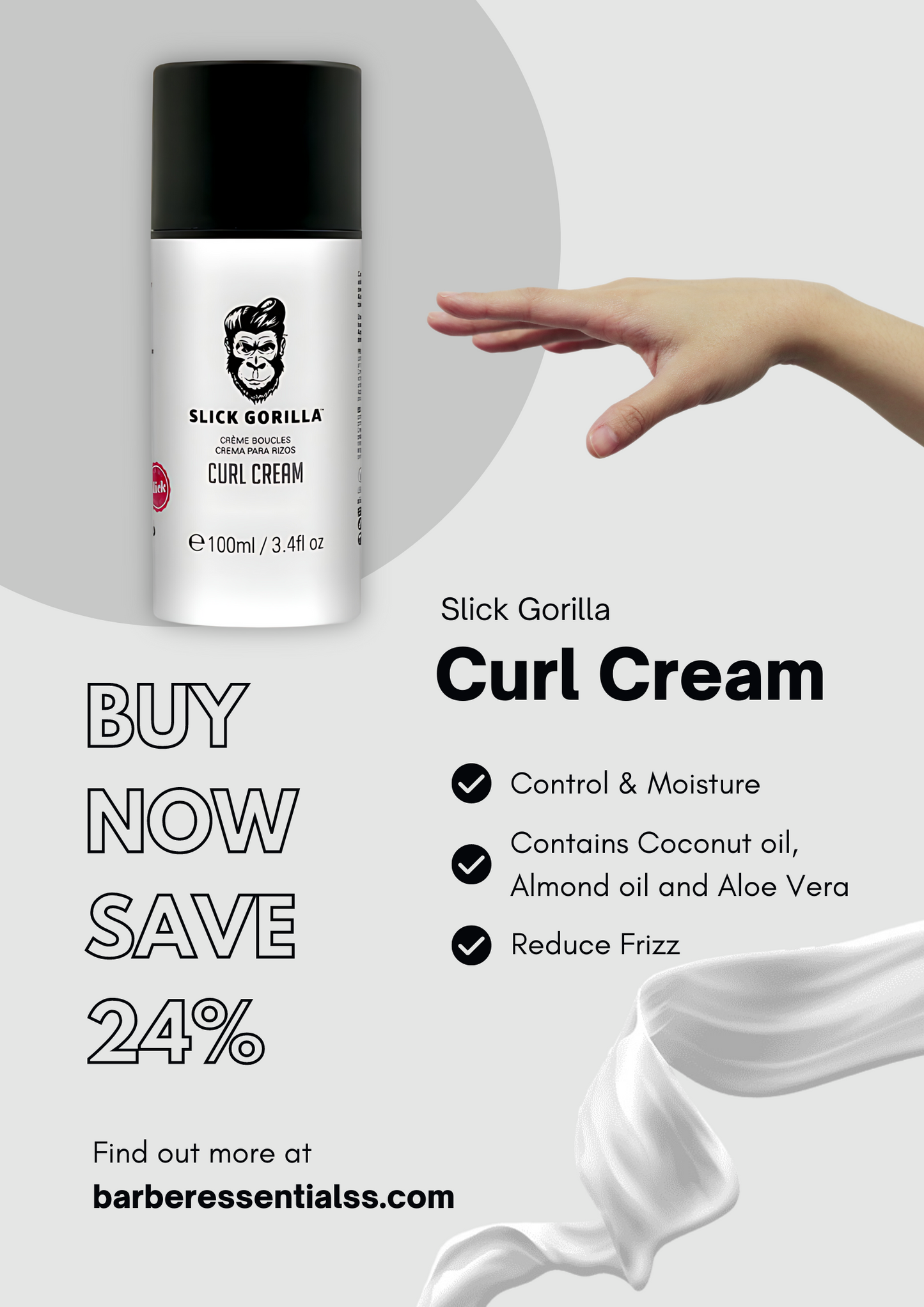 Slick gorilla Curl Cream 100ml