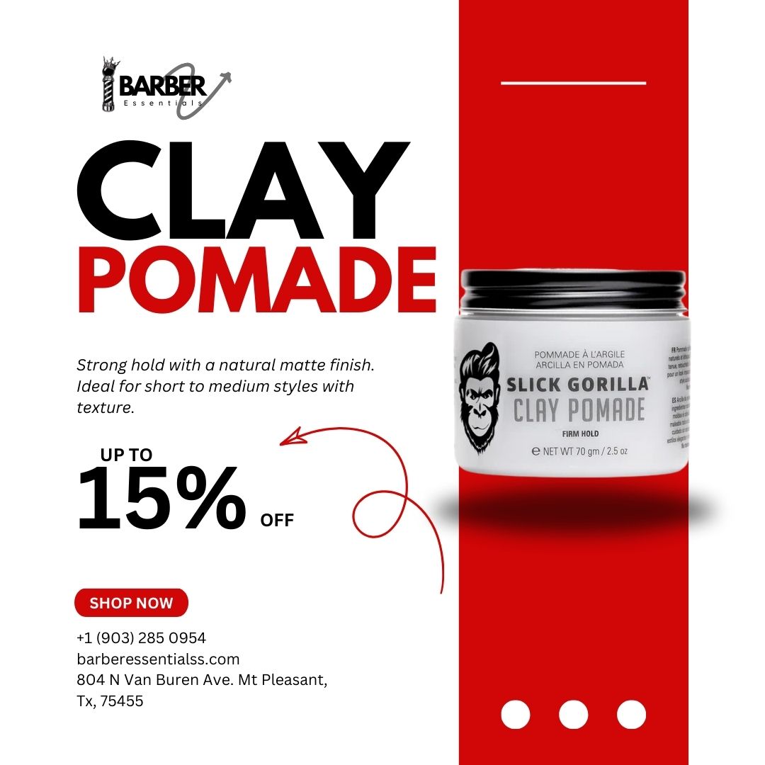 Slick Gorilla Clay Pomade, 2.5 oz.
