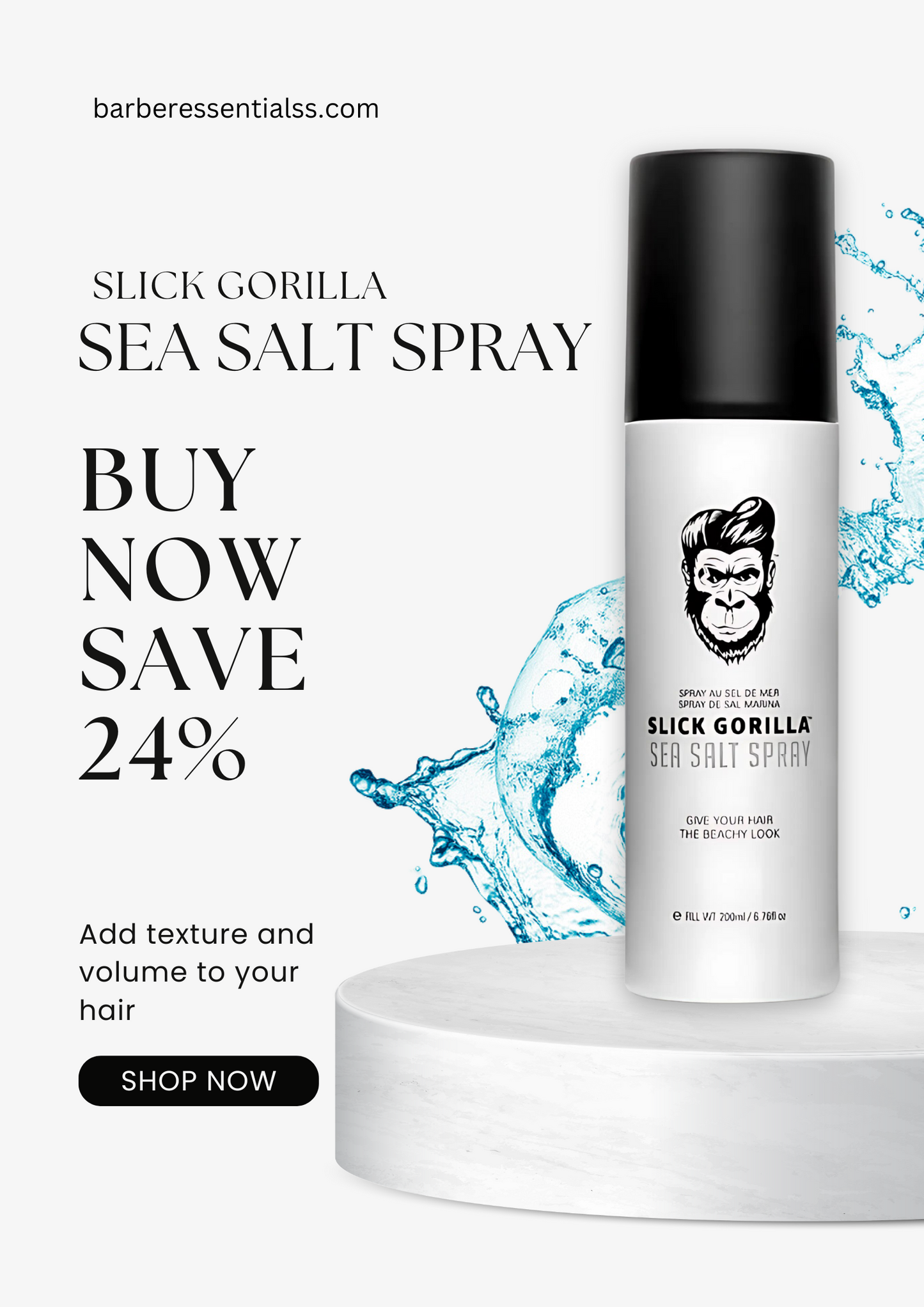 Slick Gorilla Sea Salt Spray 200ml